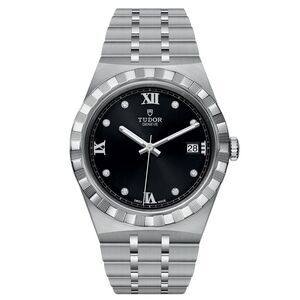 Tudor Men's Royal Black Dial Watch - M28500-0004